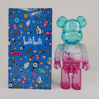 Bilibili Limited Bearbrick 400% Bilibili Building Block Bear 2233 Niang Valentine’s Day Gift Doll 28cm Height Collectible Figure