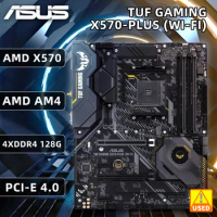 X570 Motherboard ASUS TUF GAMING X570-PLUS WI-FI AM4 support AMD 3rd/2nd Gen Ryzen 5 5600 cpu DDR4 128GB PCI-E 4.0 M.2 SATA III