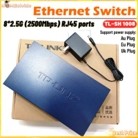 Original TL-SH1008 2500mbps Switch 2.5 Gigabit Network Switch Ethernet 2.5G Switch 2.5GBE RJ45 8-Port 2.5gbps 2.5gb