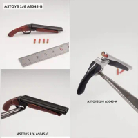 1/6 AS045 A/B Revolver Pistol Gun Spray Gun Plastic Weapon Model Toy For 12'' Action Figure