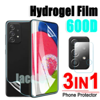 3 IN 1 Hydrogel Film For Samsung Galaxy A52S A42 A72 A22 A02s A52 A12 Nacho 4G 5G A 52s 52 72 5 G Camera Glass Screen Protectors