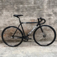 Customized 49/52/55/58CM TSUNAMI SNM100 Fixie Complete Bike Aluminum Alloy Frame Racing Wheel Single Speed Fixed Gear Bicycle