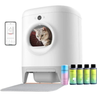 Smart cat litter box, xSecure/Odor Removal/APP Control, Automatic Smart Cat Litter Box