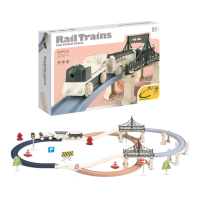 【Playful Toys 頑玩具】69PCS雙層軌道火車組(玩具車 軌道車 電動火車)