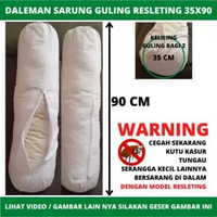 Daleman SARUNG BANTAL RESLETING SARUNG GULING RESLETING urung /kulit daleman bantal hitam