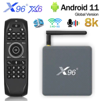 X96 X6 TV Box Android 11 8GB RAM 128GB RK3566 Support 4K 2T2R MIMO Dual Wifi 1000M 4G 64GB 32GB Media Player Smart Set Top Box