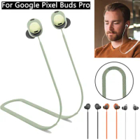 Silicone Rope Anti-Lost Earbuds Strap Flexible Waterproof Hanging Neck Lanyard Neck String Accessories for Google Pixel Buds pro