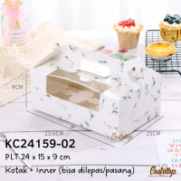 Kotak Box Kue KC24159 Cupcake Muffin Pudding Cup Pie Tart Cake Roti