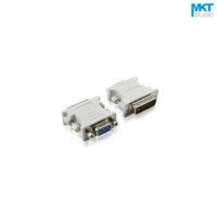 10Pcs DVI(24+5) Male to 15 Pins D-Sub DB15 VGA Female Connector Adapter Extender Plug, Display Port VGA to DVI
