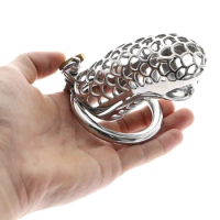 Silver Snake Metal Cock Cage Chastity Device Steel Chastity Spikes Chastity Belt Lock Cock Sex Cock Ring CBT Devices BDSM toys