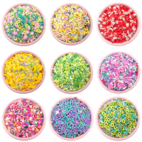 100g Mixed Pearl Rhinestone Polymer Clay Sprinkles for Crafts DIY Slimes Filler Decoration Tiny Cute plastic klei Accessories