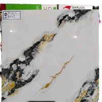 GARUDA ARNA CARITY GREY GLOSSY MOTIF MARMER EXP 60x60CM Seri New Tile New Dari Mandiri Group Seri Ba