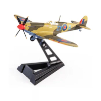 Diecast Metal Alloy Model 1/72 Scale WWII UK Royal Air Force Spitfire Aircraft Airplane Fighter Model Toy For Collection