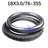 Free Shipping 18 x 3.0 inner and outer good quality tire with a bent Valve fits many gas electric scooters e-Bike