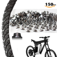 150pcs 6.5mm/0.26" Tire studs Trye spikes Tungsten Pin Snow Tire Gripping Spikes Racing Mountain Bicycle Fatbike Spikes Winter