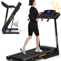 Foldable Treadmill with Incline, Folding Treadmill for Home Electric Treadmill Workout Running Machine, Handrail Controls Speed,