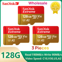 SanDisk Wholesale Micro SD Card Memory Card Extreme MicroSD Cards 64GB 128GB 256GB 512GB 1T A2 U3 V30 4K 190MB/s Flash TF
