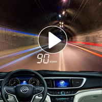 車載HUD抬頭顯示器汽車通用電腦OBD行車電腦平視速度智慧高清投影 MKS全館免運
