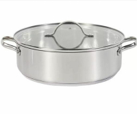 [COSCO代購4] C137006 Mon Chateau 不鏽鋼雙耳淺湯鍋含蓋 28公分