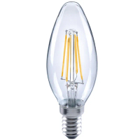 【Luxtek樂施達】LED 蠟燭型燈泡 全電壓 4.5W E14 白光 10入(C35C_WW4.5W E14 F65 水晶吊燈適用)