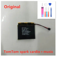 Original TomTom spark cardio＋music 1S1P-PP332727AE TomTom Spark 3 Cardio GPS Watch Acumulator 2-wire Plug 260mah Battery