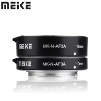 Meike MK-N-AF3A Metal Auto Focus Macro Extension Tube Adapter Ring for Nikon 1 Mount J1 J2 J3 J4 J5 S1 S2 V3 AW1 Camera