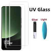 UV Tempered Glass For VIVO X100 Pro X90 X80 X70 X60 50 S12 S15 S17 Nex 3 Protective Film IQOO 8 9 10 11 12 Pro Screen Protector