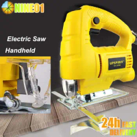 Electric Jig Saw Blade 6 Speed Adjustable Scroll Saw Woodworking Laser Power Tool Household Reciprocating Saw Woodworking Tools