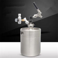 10sets/Lot Beer Keg Dispenser Pressurized Growler Ball Lock Rapid-action Tap System 2/3.6/5/8L 64/128/170/270oz Homebrewing