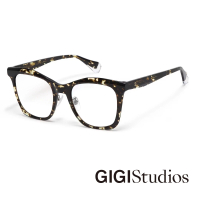 【GIGI Studios】復古立體光學眼鏡(玳瑁 -BERTHA-67662/2)
