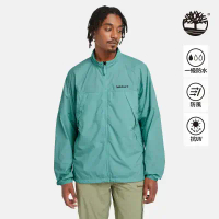 【Timberland】男款藍綠色抗UV防風外套|A41R5CL6-S