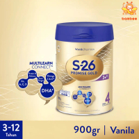 S-26 Promise Gold Tahap 4 Vanila Susu Pertumbuhan Anak Usia 3-12 Tahun, Kaleng 900 gr