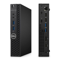 2025CPU มือสองPC Dell Optiplex 3050 MFF CPU Core Intel ®   แกนกลาง ™   i5-7500T ฮาร์ดดิสก์ M.2 256 G