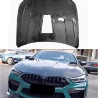For BMW G14 G15 G16 8 Series F91 F92 F93 M8 2018-2023 LFS Real Dry Carbon Fiber Front Bumper Bonnet Engine Hood Vent Cover