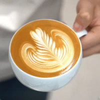 Timemore Uranus latte coffee cup simple round pull flower cup