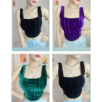 Áo CROSET dáng croptop trơn xinh