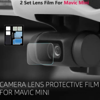For DJI Mavic Mini 2 Camera Lens Protective 2 Set Film HD Tempered Glass Film Lens Protector for DJI Mini SE Drone Accesories