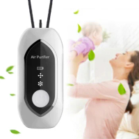 Custom Travel air cleaner new USB ionizer mini filterless wireless necklace personal portable wearable rechargeable air purifier