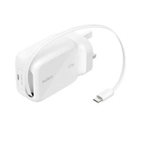 Belkin UltraCharge GaN 伸縮線充電器 67W【WCH022myWH】