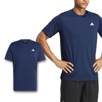 adidas 短袖 Tennis Club Tee 男款 藍 白 吸濕 排汗 運動 訓練 網球上衣 愛迪達 HS3274