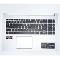 New/org For Acer Aspire A515-44 A515-45 A515-45G A515-46 Palmrest French keyboard Upper Cover Touchpad Silver