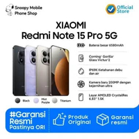 Xiaomi Redmi Note 15 Pro 5G (8/256GB) | Baterai besar 6580mAh | Corning Gorilla Glass Victus 2 - Gar