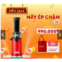 TRUONG GI Máy ép chậm mini 3s Lazychef, máy ép trái cây mini, nhỏ gọn, tiện lợi, bảo hành chính hãng