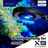 ZETLIGHT X9 66W 96W Full Spectrum WiFi with Bluetooth App Control Marine Aquarium LED Light for Saltwater Coral Reef Fish Tank