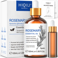 HIQILI Rosemary Jasmine Lavender Mint Essential Oils for Hair Care, increasing luster, Massage, Skin Care, Diffuser, Humidifier