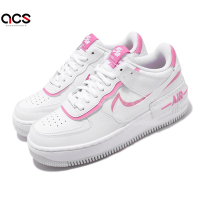 Nike 休閒鞋 W AF1 Shadow 女鞋 雙勾 拼接 白 粉紅 小白鞋 CI0919-102
