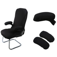 Office Chair Armrest Pads Ergonomic Memory Foam Gaming Chair Arm Rest Covers for Elbows and Forearms