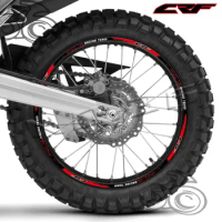 Reflective Motorcycle wheel Sticker Motocross Rim Decal Stripe Tape For Honda CRF450R CRF300L CRF250R CRF400RX CRF 125 150