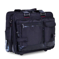 Mute 2 Wheels Trolley Case Business Travel Suitcase Storage Box Computer Bag Leisure Handbag Laptop Tablet PC Luggage Packet 18