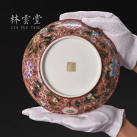 enamel pot bearing plate appreciation furnishing articles of jingdezhen ceramic decoration sat dish hang dish by hand